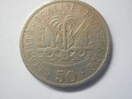 1908  50 Centimes    D`Haiti   selten